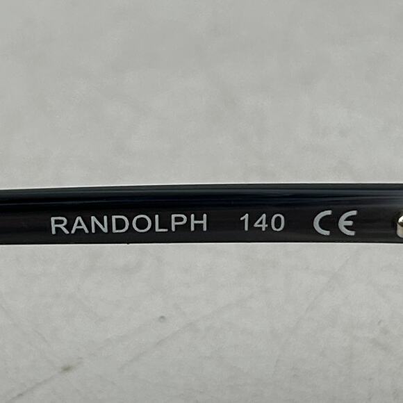 Randolph Spartan Eyeglasses Frame Unisex Adult Black Square Full Rim 55-16-140mm - Picture 8 of 10